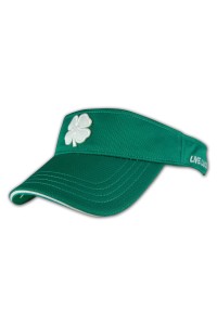 HA205 網上下單訂購綠色太陽帽  時尚設計繡花LOGO團體帽  太陽帽供應商 